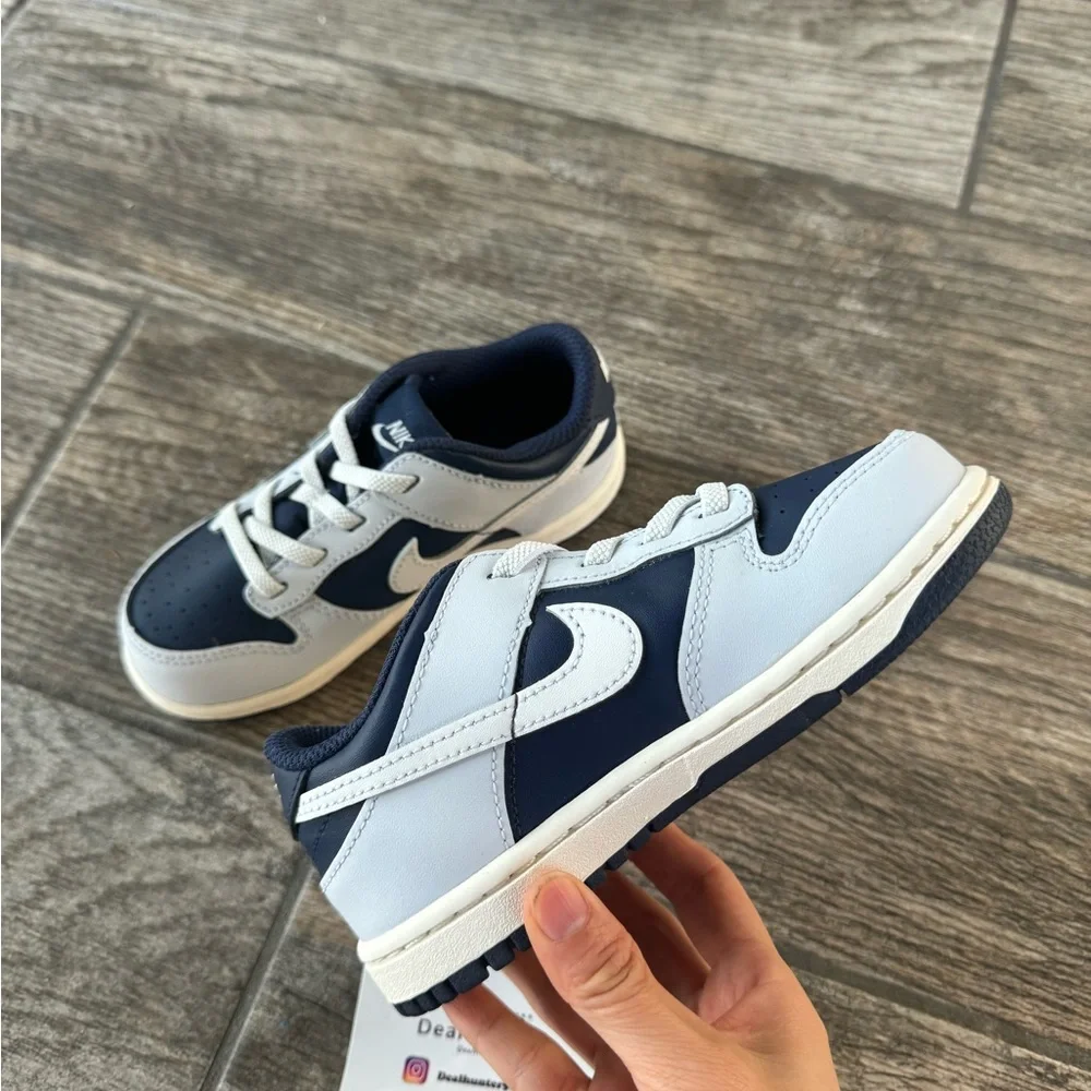 Brand New Nike Dunk Low Toddler Shoes “Midnight Navy” - Picture 12 of 13